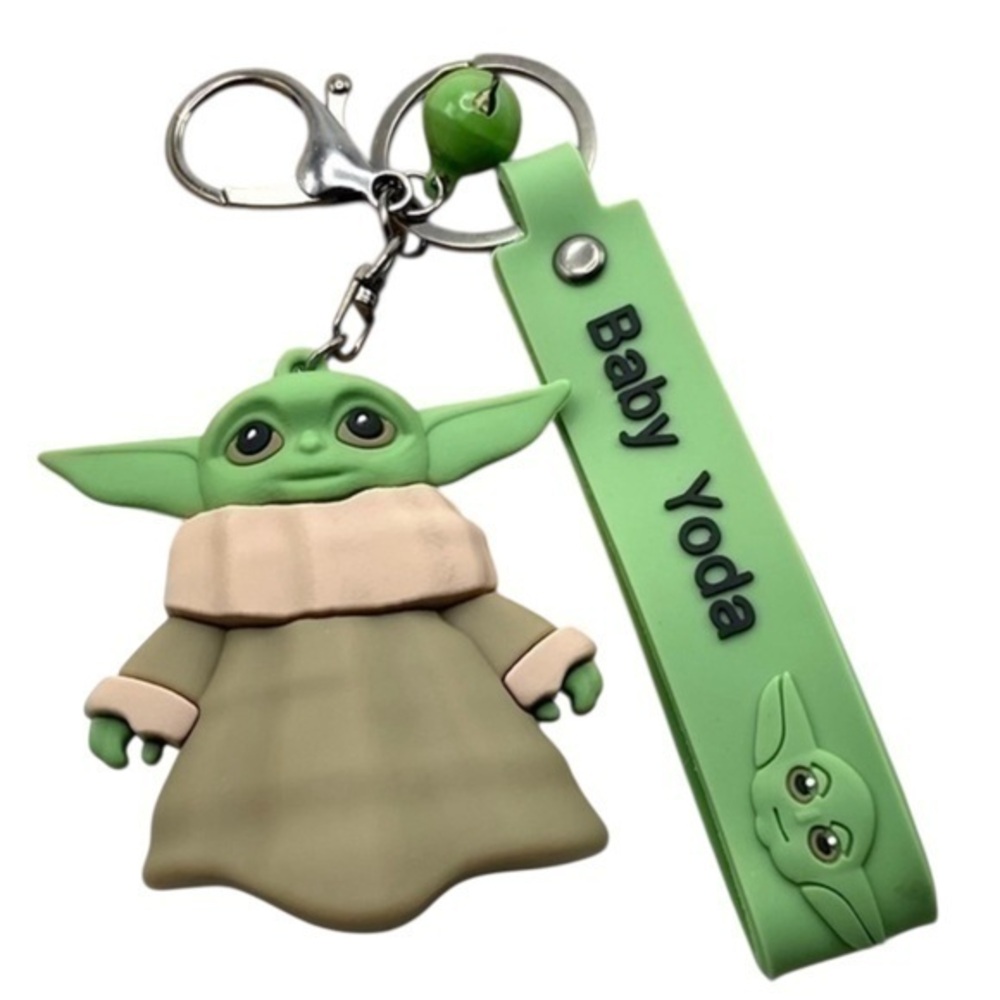 Baby Yoda Keyring Keychain Fob Charm Grogu The Child Mandalorian Foundling